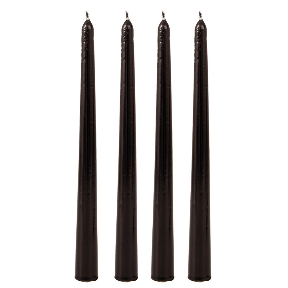 Set 4 Lumanari Black din Ceara 25cm