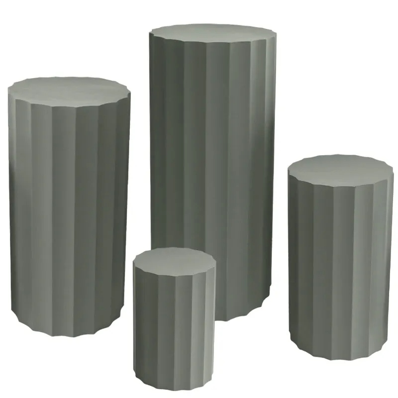 Set 4 Suporturi Mint Green din Lemn D39x81cm