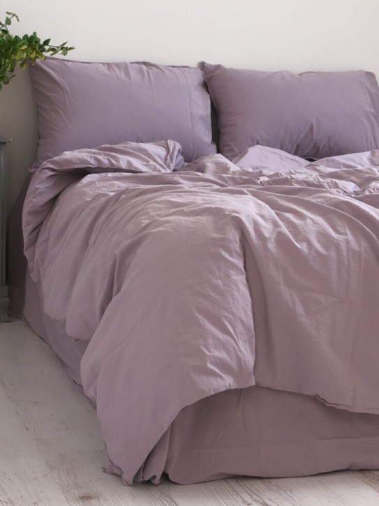 Set Lenjerie pentru Pat Limasso Stonewashed Standard Pale Mauve
