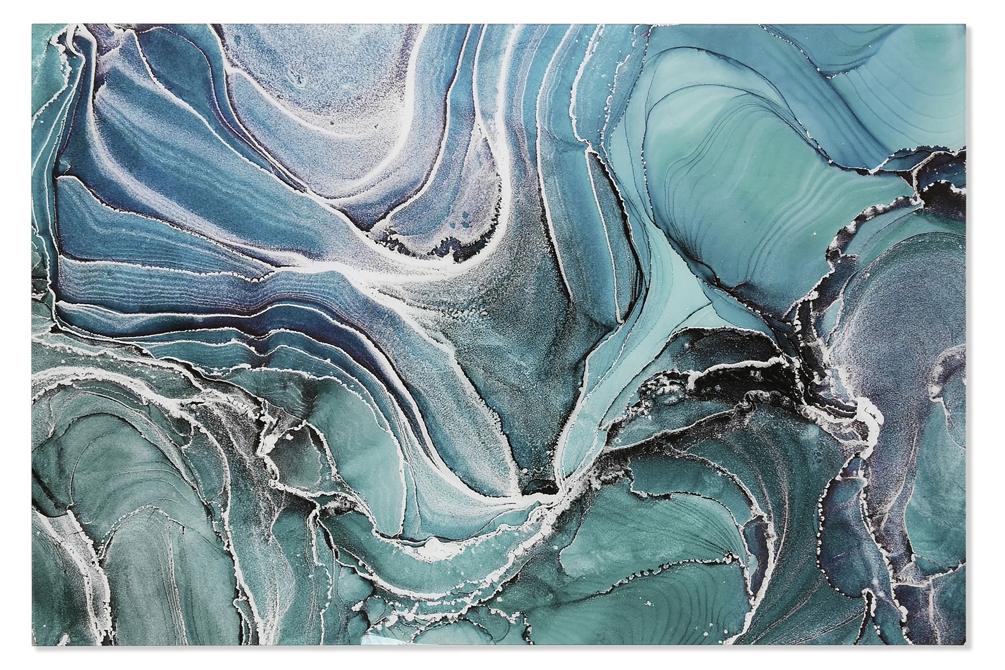Tablou Abstract Blue din Sticla 180x120cm