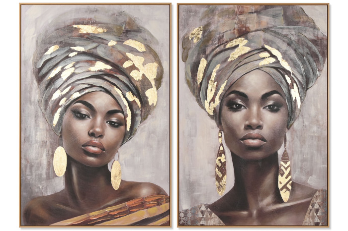 Tablou African Woman 80x4x120cm