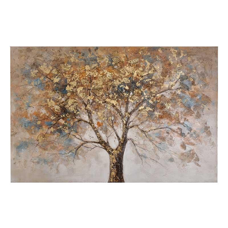 Tablou cu Peisaj de Toamna Pictat 150x4x100cm