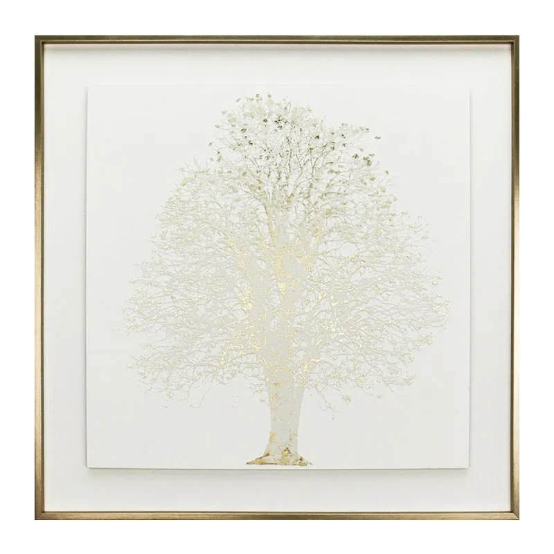 Tablou Golden Tree 80x80cm