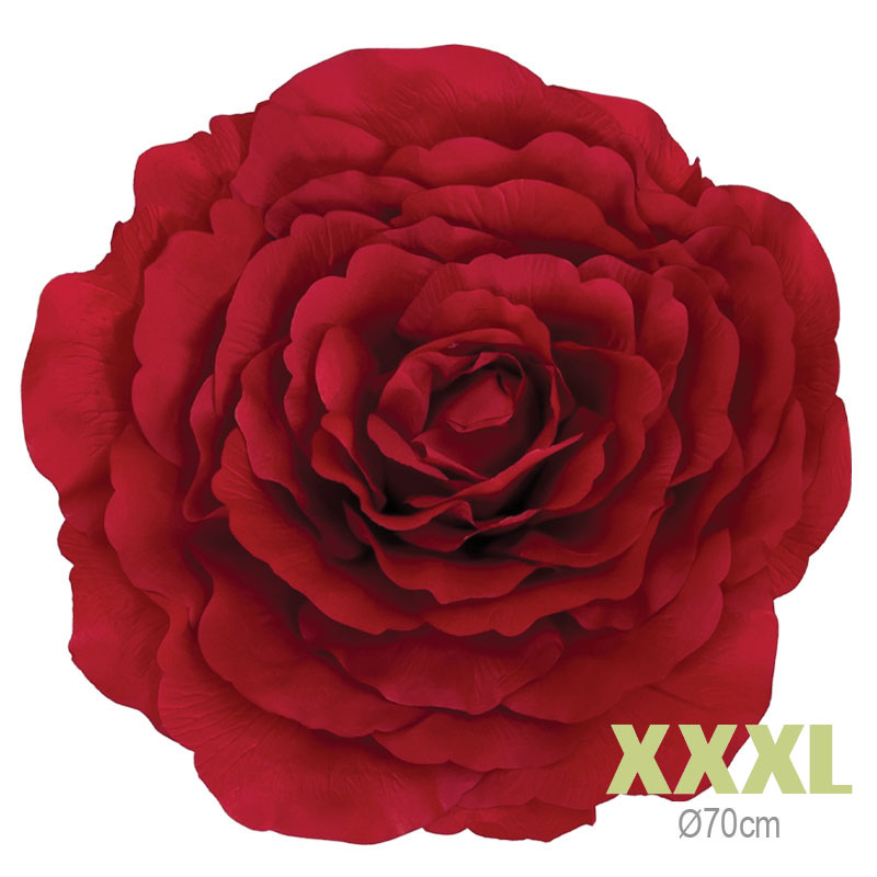 Trandafir Artificial Rosu D70cm