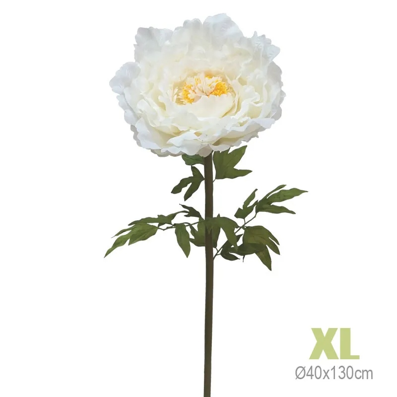 Trandafir Artificial White D40x130cm