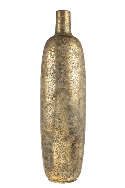 Vaza Antique Gold din Metal D20x71cm