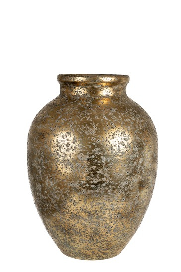 Vaza Antique Gold din Metal D26x36cm
