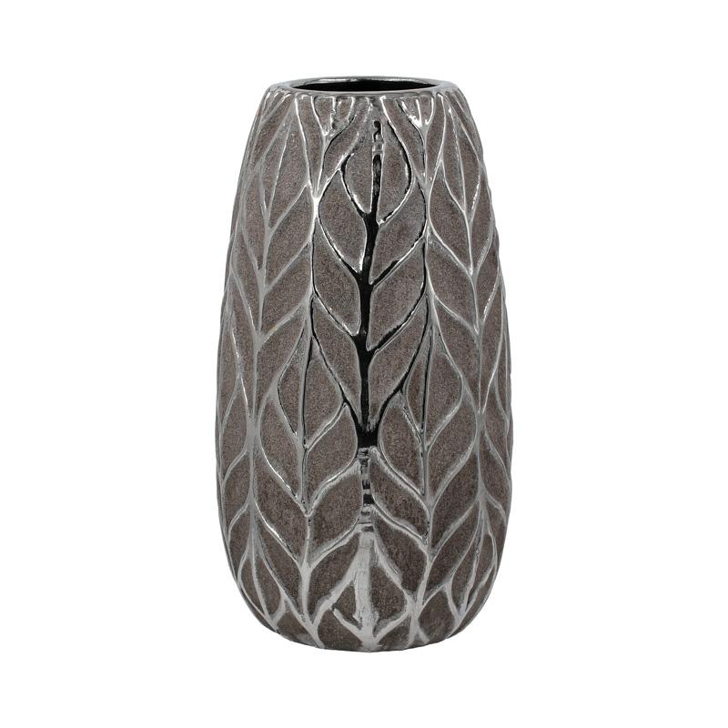 Vaza Antique Silver din Ceramica D14x25cm