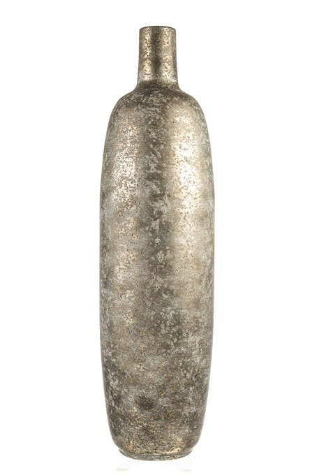 Vaza Antique Silver din Metal D20x71cm