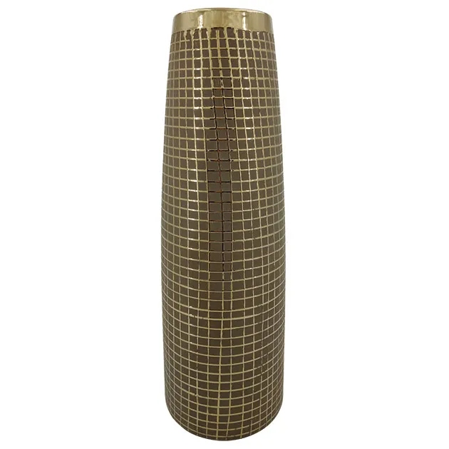 Vaza Gold Mocca din Ceramica D15x45cm