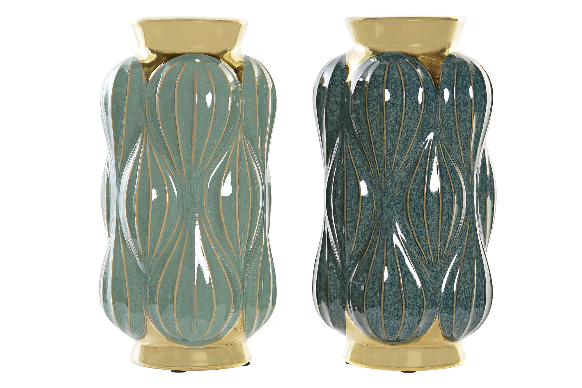 Vaza Green Gold din Ceramica D16x30cm