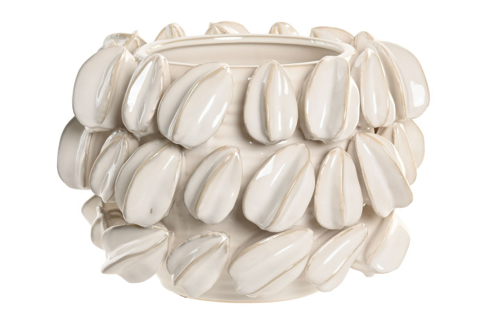 Vaza White Carambola din Ceramica D30x19cm