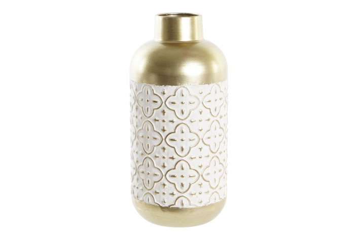 Vaza White Gold din Metal D16x34cm